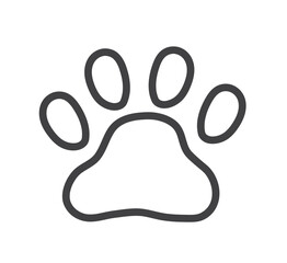 Dog Paw icon. Cat paw icon. Animal foot print. Vector illustration