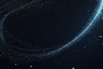 Obraz premium Glowing Particle Swirl, Abstract Background