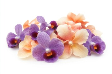 A bouquet of colorful flowers on a clean surface, perfect for decoration or gift wrapping