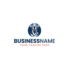 Playful Labrador Dog Logo Design