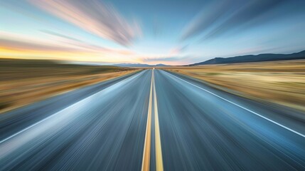 road at really fast speed