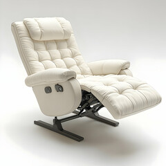 Luxurious Cream Recliner Chair for Relaxation and Comfort