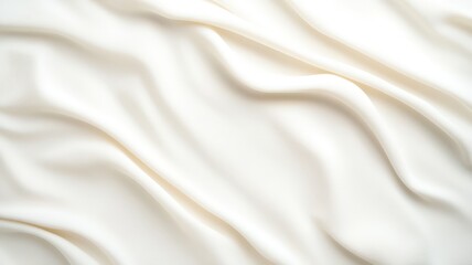 Obraz premium abstract geometric White waves flowing softly, generating minimalist elegant background highlighting purity, simplicity, fluid design concepts