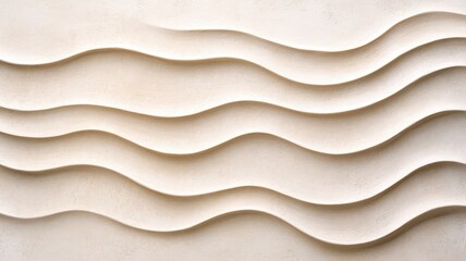 Creamy white background with faint ripples of texture, creating a gentle and elegant
