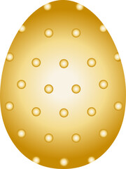 Easter cute golden eggs