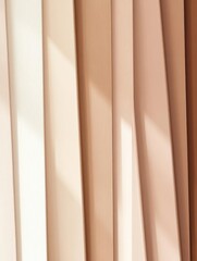 Obraz premium Abstract arrangement of textured panels in soft, neutral colors with light shadows.