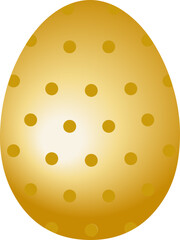 Easter cute golden eggs