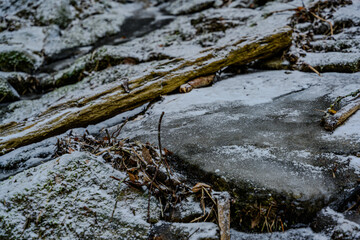 Ein frostiger Tag im niederbayerischen Perlbachtal