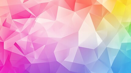 Abstract Rainbow Polygonal Geometric Design