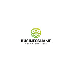 Green Mandala Logo Design