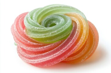 Colorful Spiral Candy Treats with Sweet Sugar Coating Perfect for Delightful Desserts, Celebrations, and Sweet Celebrations in Any Occasion