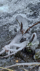 Ein frostiger Tag im niederbayerischen Perlbachtal
