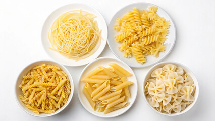 pasta on a white background