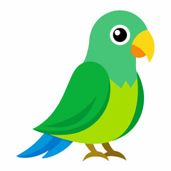 bird with green leaf