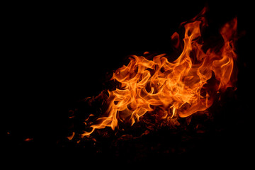 Blaze fire flame texture background. Fire sparks background. Abstract fire flame texture for banner...