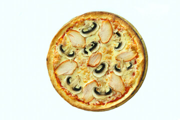 pizza with mushrooms