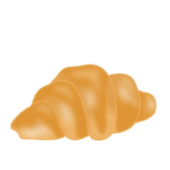 Butter Croissant ใช้ในการตกแต่งใบงานหรือเป็นภาพประกอบ