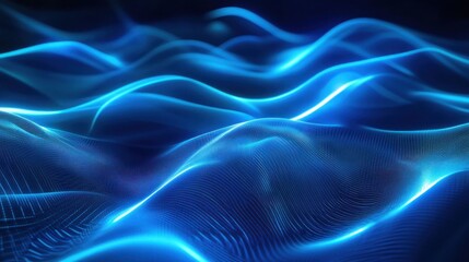 Naklejka premium Abstract Blue Waves