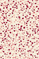 Hearts Pattern Background for Happy Valentine's Day.