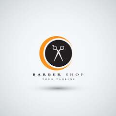 Barbershop logo clasic design template