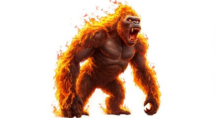 Fototapeta premium flaming ape