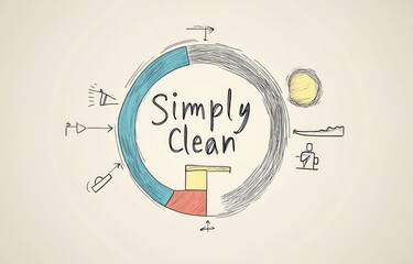 Modern infographic design showcasing key aspects of home life.