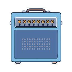 guitar amplifier vector icon, guitar amplifier vector illustration -simple illustration of guitar amplifier, perfect for guitar amplifier logos and icons and themed design 