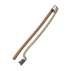 violin bow vector icon, violin bow vector illustration -simple illustration of violin bow, perfect for violin bow logos and icons and themed design 