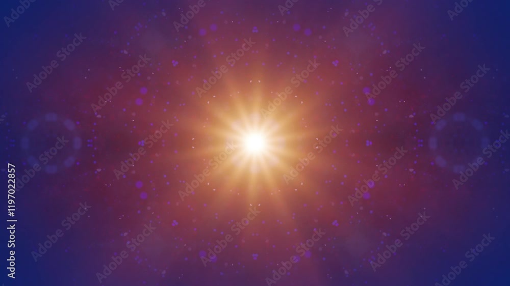 Poster kaleidoscopic loopable animated background with dynamic shifting patterns, cyber mandala flower, rad