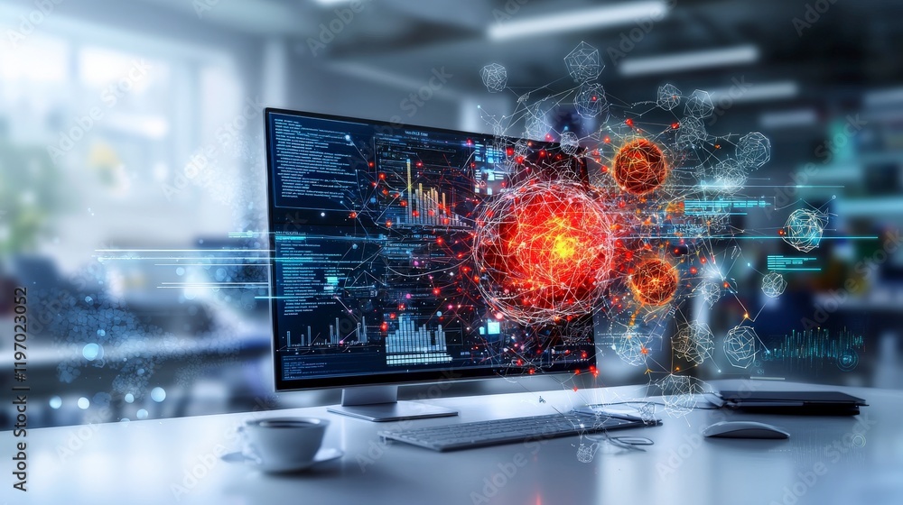 Aufkleber Workspace dynamics behavioral influences on decision making office environment digital content high-tech viewpoint