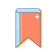 bookmark vector icon, bookmark vector illustration -simple illustration of bookmark, perfect for bookmark logos and icons and themed design 
