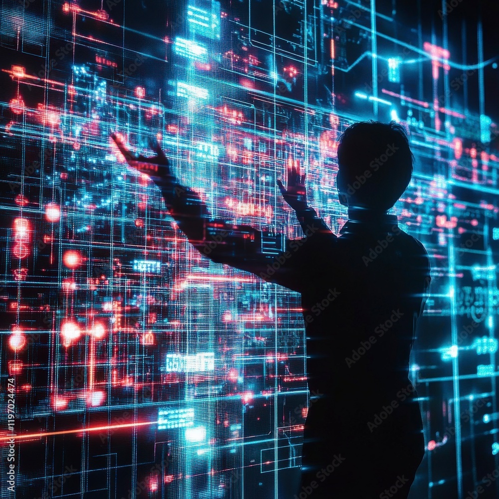 Aufkleber data protection strategies in technology digital landscape interactive content futuristic environmen