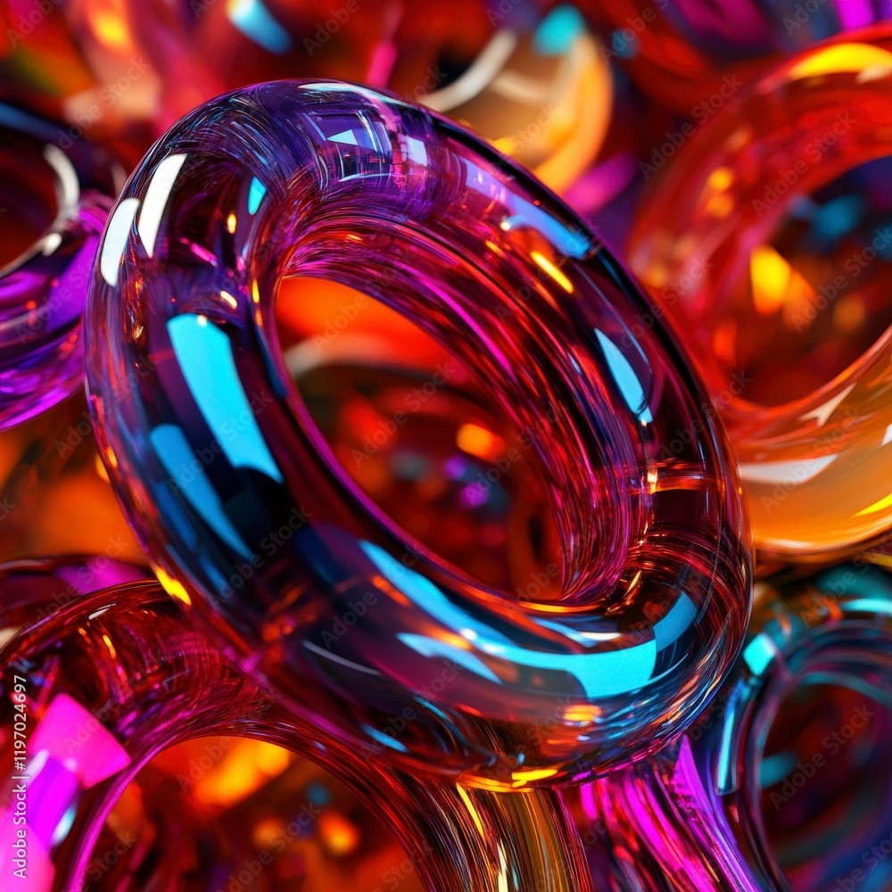Poster dynamic colorful swirls abstract art visual design studio close-up vibrant aesthetics for creative p