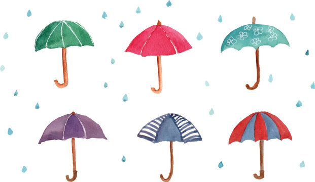 umberella watercolor