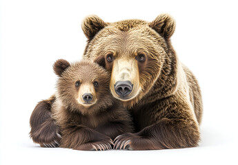 Obraz premium brown bear isolated on white