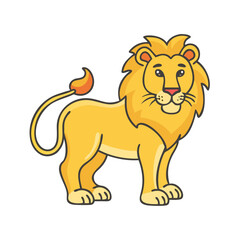 lion vector icon, lion vector illustration -simple illustration of lion, perfect for lion logos and icons and themed design 