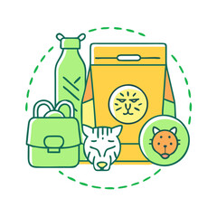 safari lunch pack vector icon, safari lunch pack vector illustration -simple illustration of safari lunch pack, perfect for safari lunch pack logos and icons and themed design 