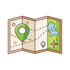 safari map vector icon, safari map vector illustration -simple illustration of safari map, perfect for safari map logos and icons and themed design 