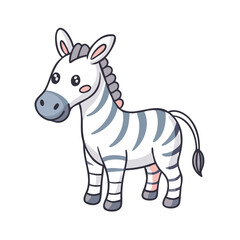 Fototapeta premium zebra vector icon, zebra vector illustration -simple illustration of zebra, perfect for zebra logos and icons and themed design 