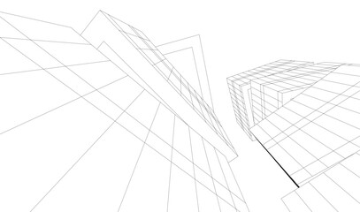 Architectural background 3d buildings