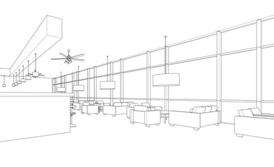 Architectural background 3d buildings