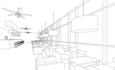 Architectural background 3d buildings