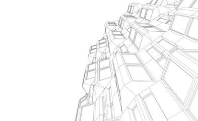 Architectural background 3d buildings