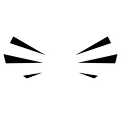 comic manga hand drawn line elements for character graphic movement effects emotion