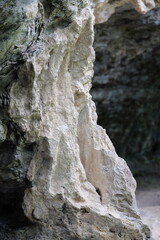 Fels Nahaufnahme entlang Wanderweg