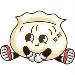 a vector of a cute dumpling