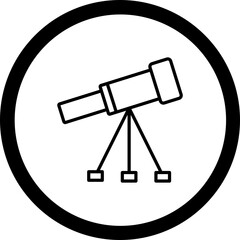 Telescope Vector Icon Design