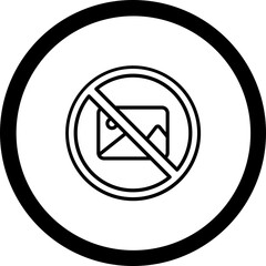 No Image Vector Icon Design