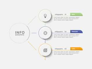 Vector infographic business template colorful design