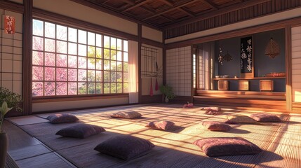 Abandoned Japanese College Interior 